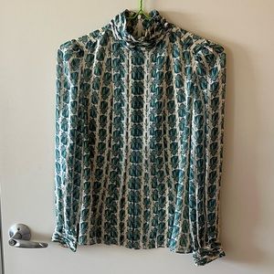 Tory Burch beetle blouse - size 0